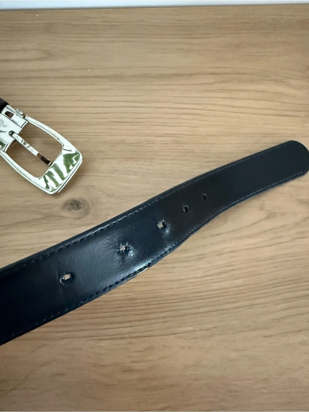 Montblanc Men's Leather Reversible Two-Tone Belt Black/Espresso Brown 30mm